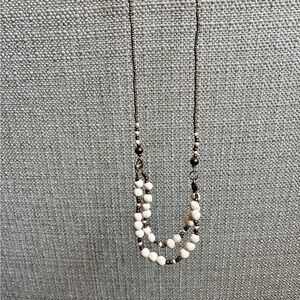 Trades Of Hope Cream and Bronze Beaded Necklace